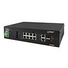 DSF108 - 10-portowy switch PoE, 8x PoE af/at, 2x COMBO UPLINK
