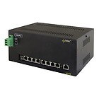 DSA98 - 9-portowy switch PoE, 8x PoE af, 1x UPLINK, uchwyt DIN