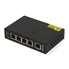 PIX-POE4AT-1FE - 5-portowy switch, 4x PoE af/at, 1x UPLINK