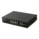 SF108-90W - 10-portowy switch PoE, 8x PoE af/at, 2x COMBO UPLINK, zasilacz desktop